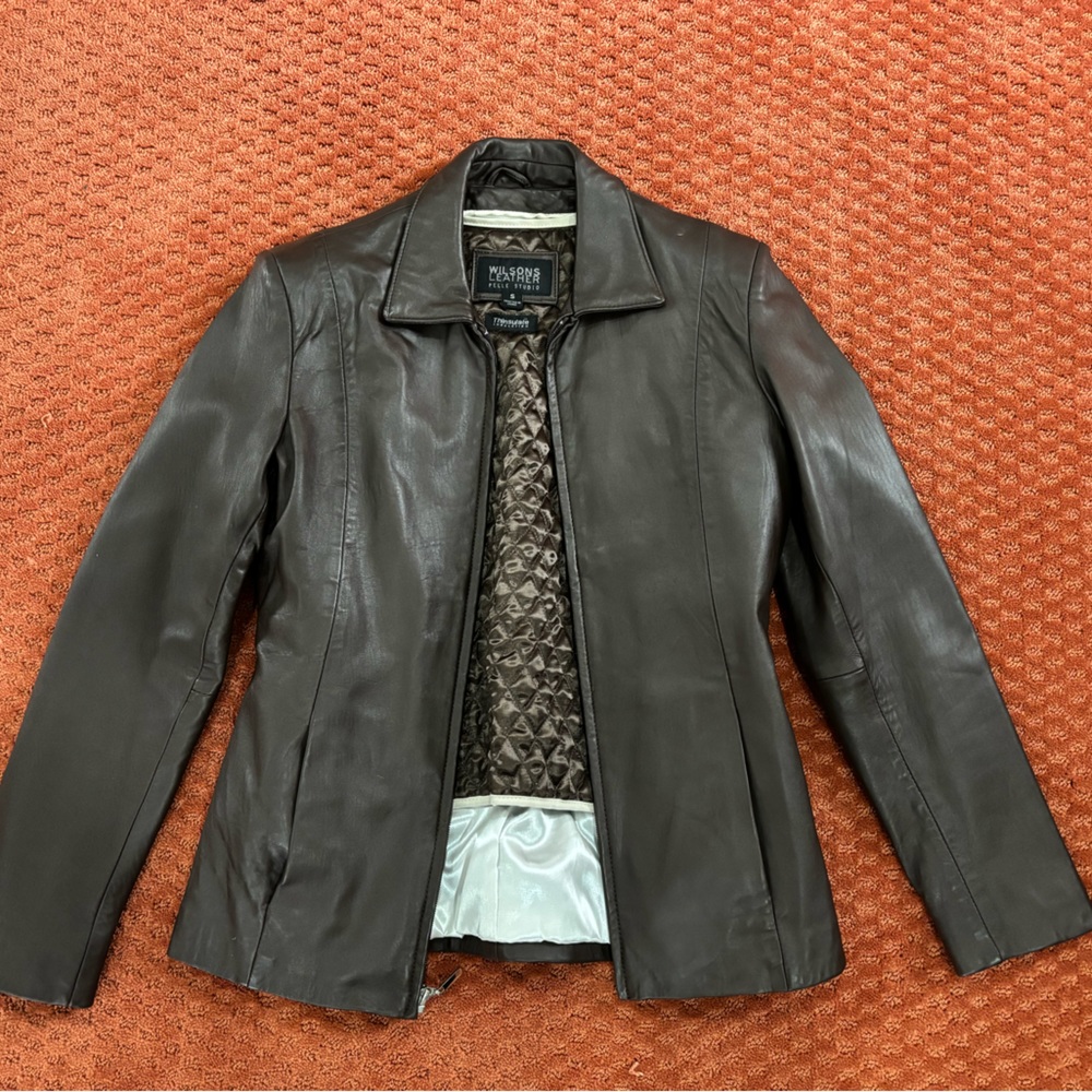 Wilsons Leather Dark Brown Women’s Jacket with Thinsulate lining